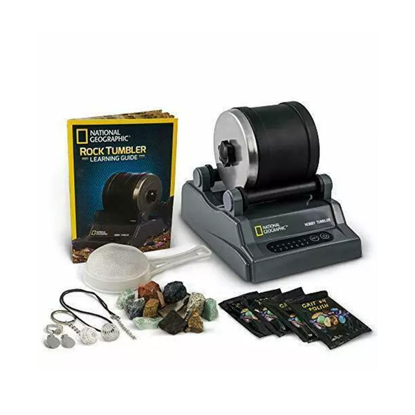 National Geographic Hobby Rock Tumbler Kit Jewelry Fastenings Educational Guide